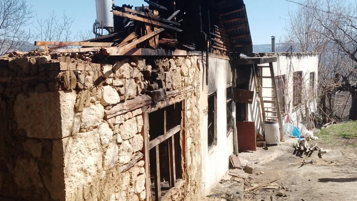 Karaman’da ev alev topuna döndü! 1 ölü yaralı