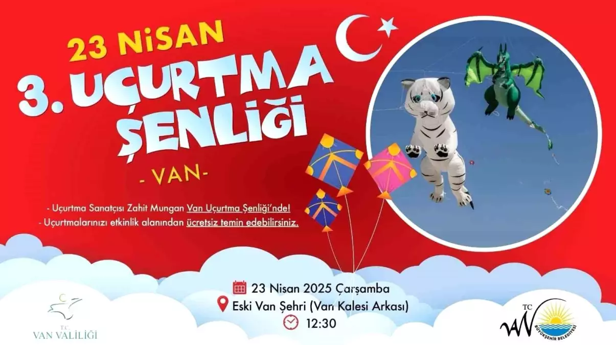 Van’da 23 Nisan Uçurtma Şenliği Düzenlenecek
